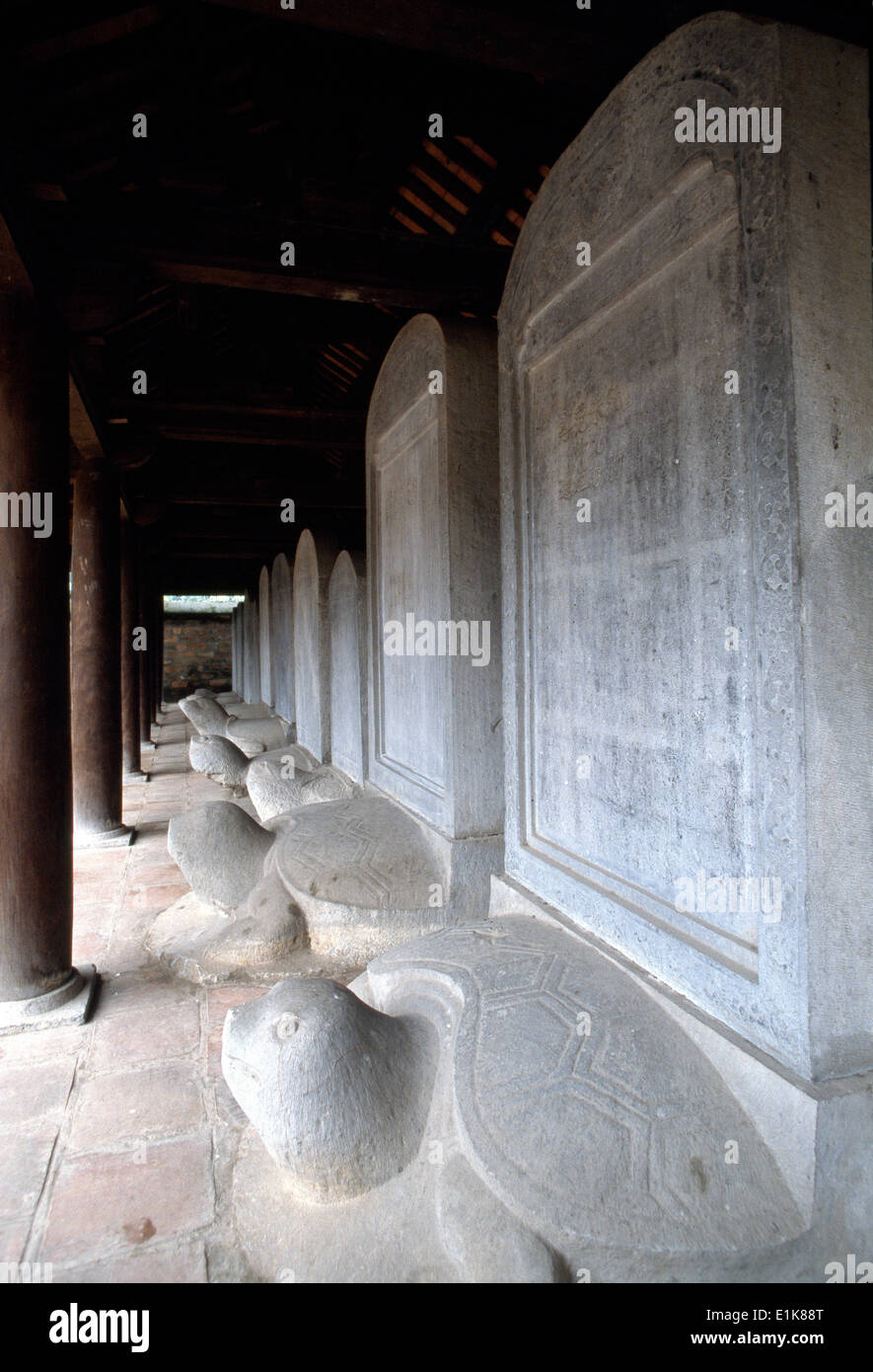 Turtles. Literature Temple. Hanoi Stock Photo