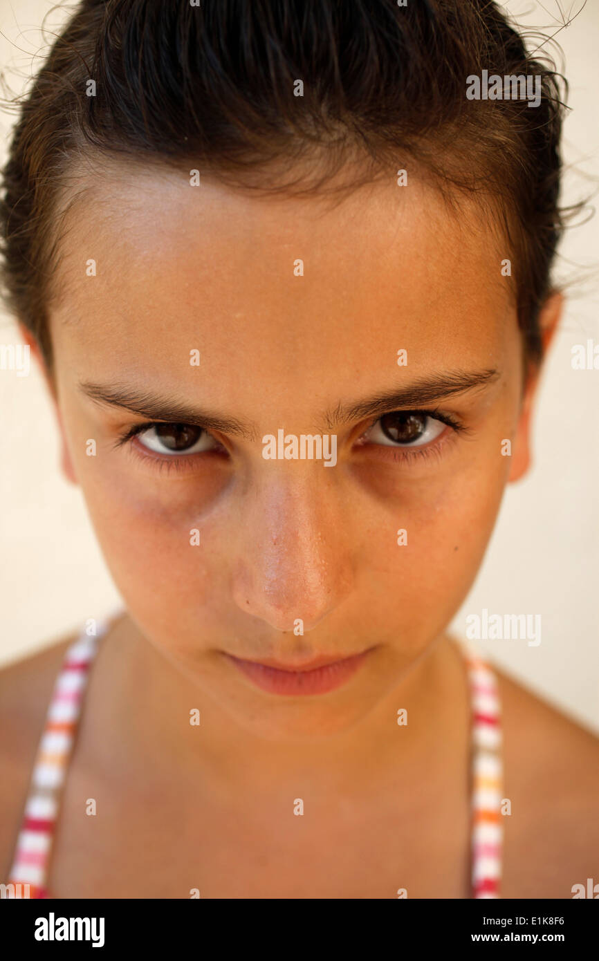 Girl staring Stock Photo