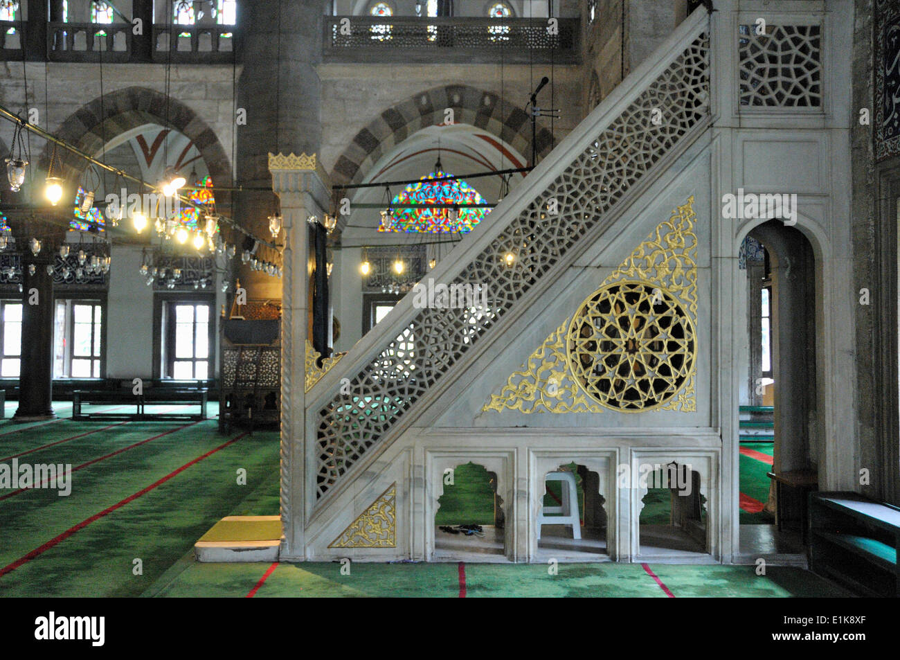 Minbar of Kili Ali Pasa mosque (16th century) Stock Photo