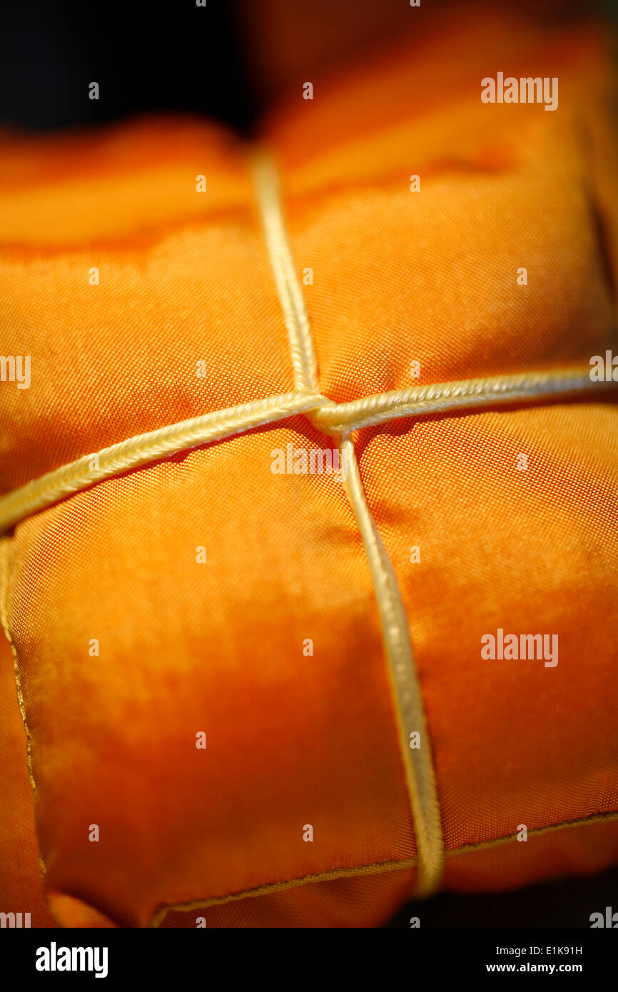 Silk cushion Stock Photo