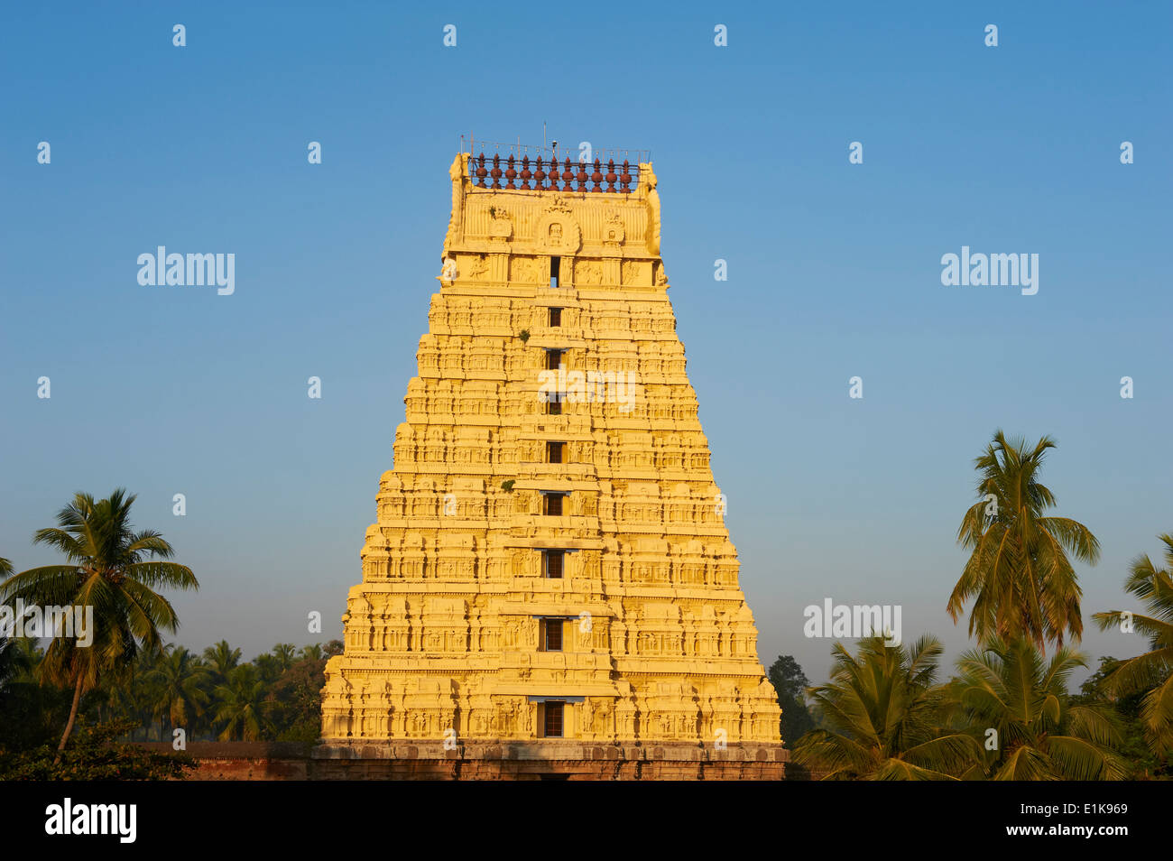 India, Tamil Nadu, Kanchipuram, Devarajaswami temple Stock Photo