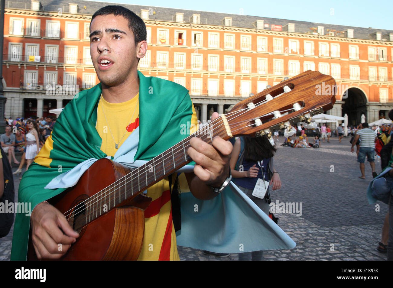 Youth at World Youth Day 2011 Stock Photo