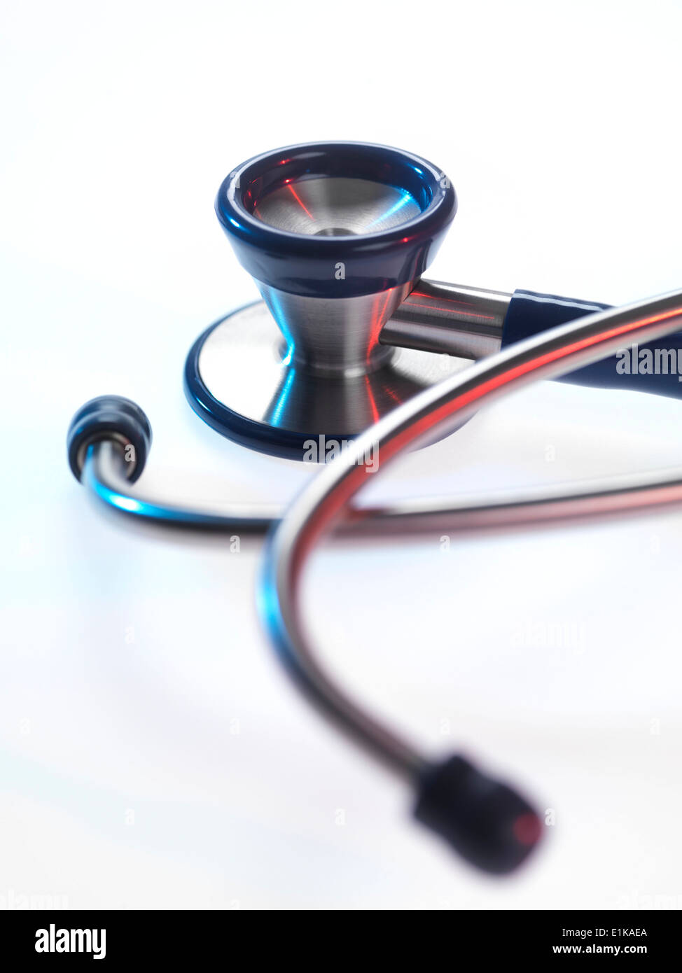 Stethoscope against a white background Stock Photo - Alamy