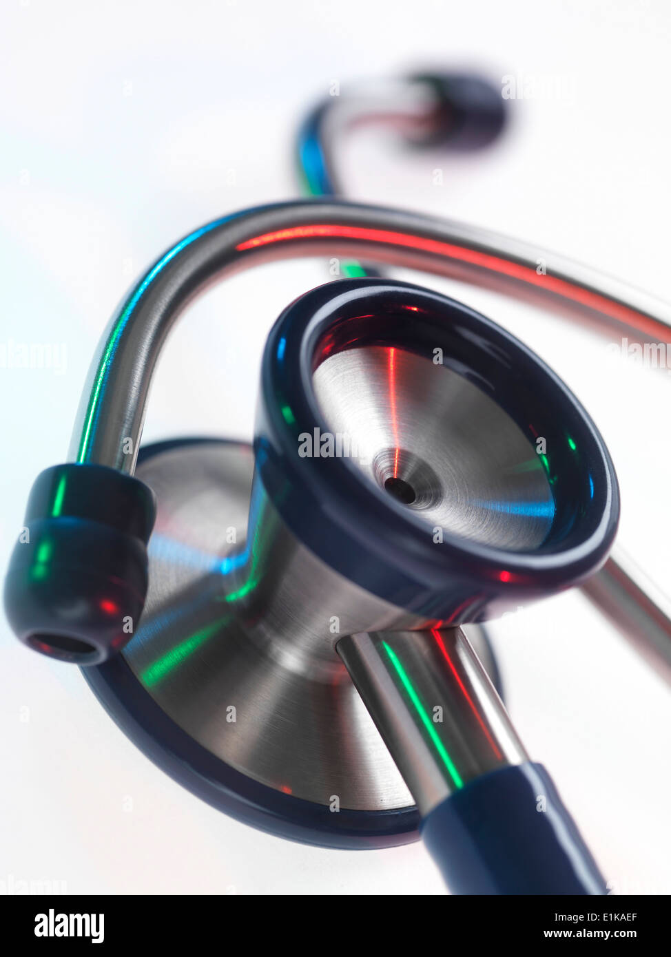 Stethoscope against a white background Stock Photo - Alamy