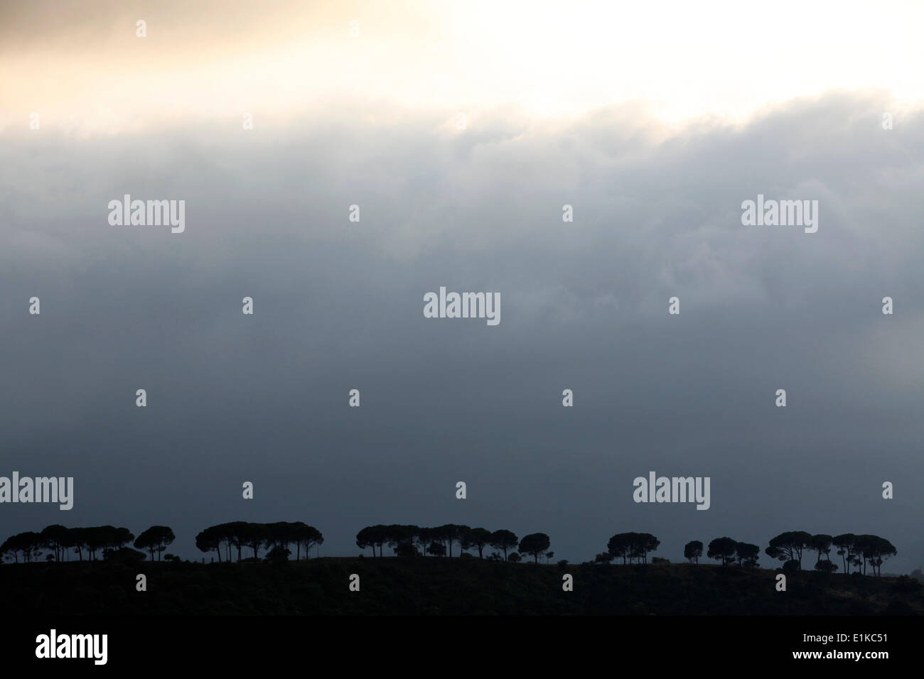 Cloudy landscape Stock Photo