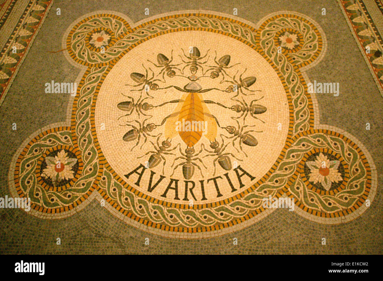 Deadly sin: miserliness Stock Photo