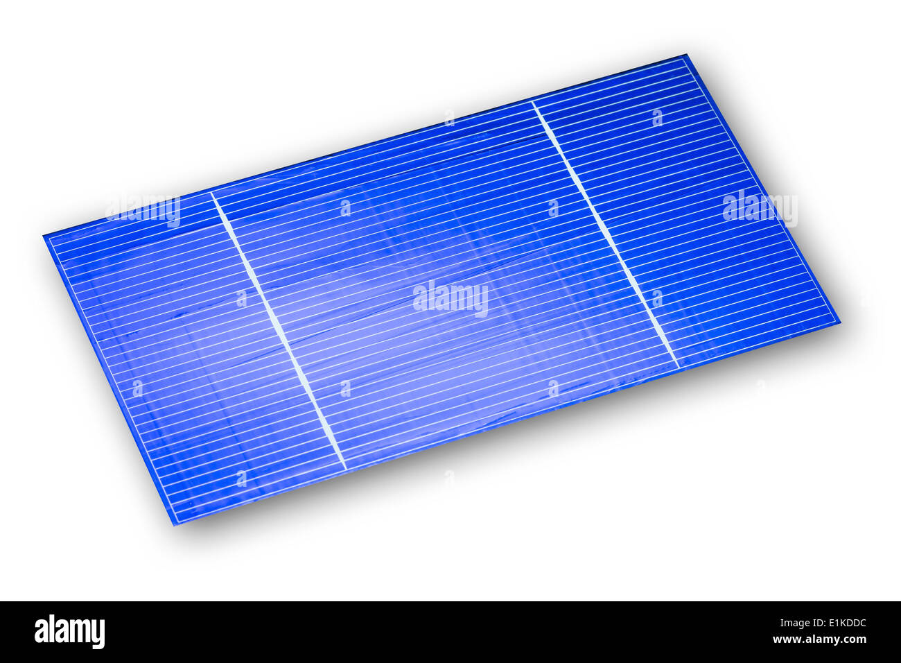 Solar cell High performance solar cell made from a monocrystalline silicon wafer The contact grid is made from busbars (larger Stock Photo