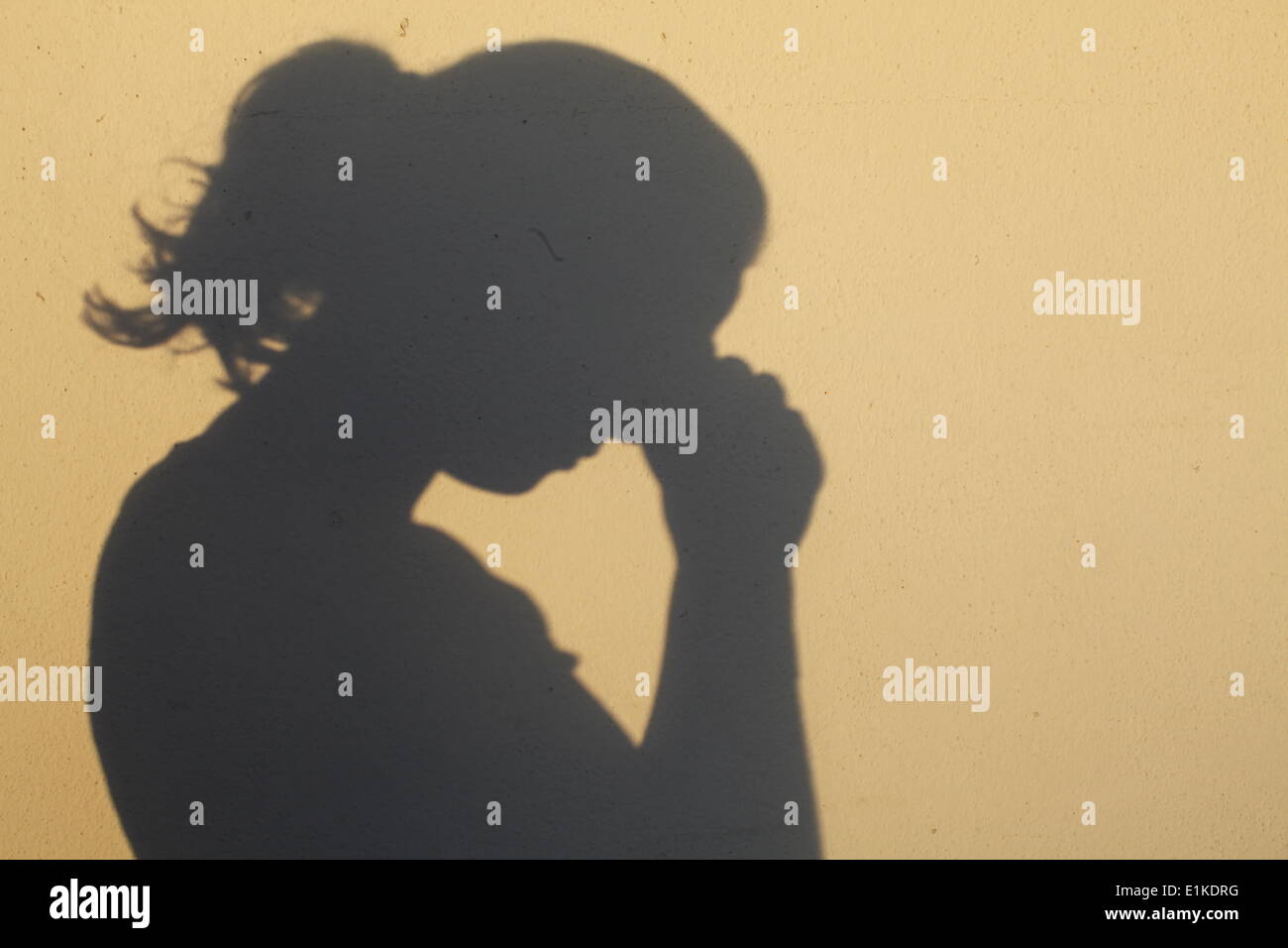 Sad teenager Stock Photo