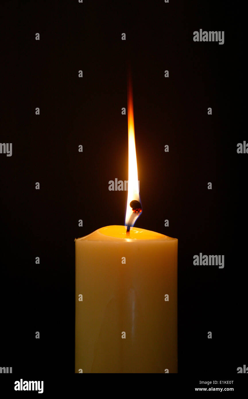 Candle In A Church Stock Photo Alamy