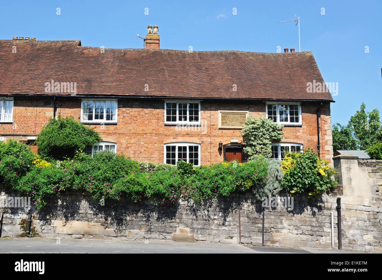 Alms Houses along Banbury Road, Warwick, Warwickshire, England, UK, Western Europe. Stock Photo