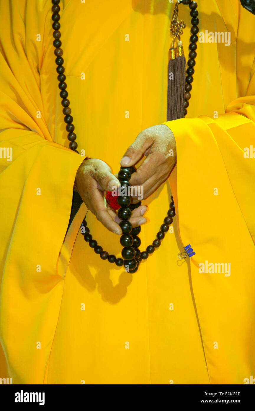 Buddhist prayer beads Stock Photo Alamy