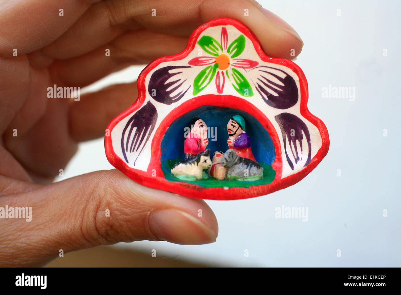 Miniature crib Stock Photo