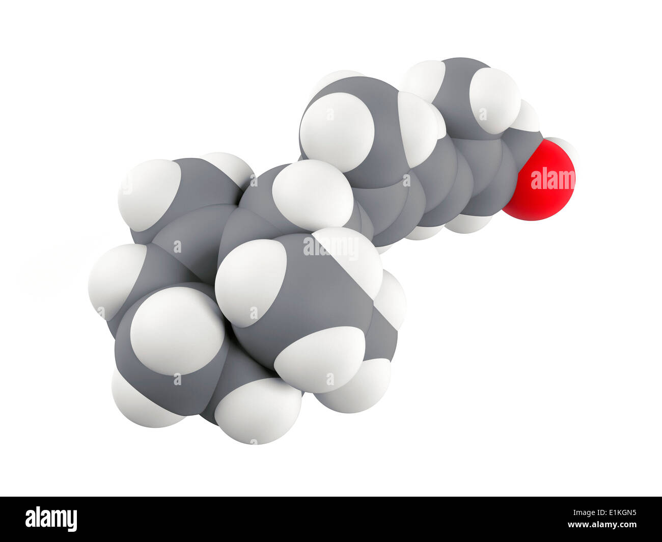 Vitamin A molecule Computer model showing the structure of a molecule of the retinol form of vitamin A Retinol is one of three Stock Photo