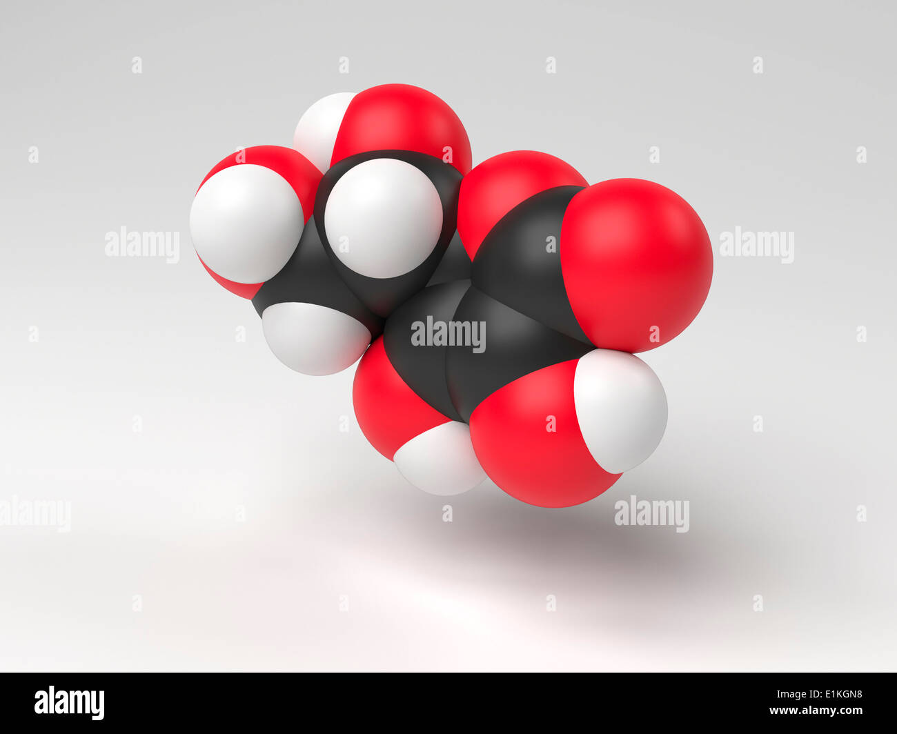 Vitamin C molecule Computer model showing the structure of a molecule
