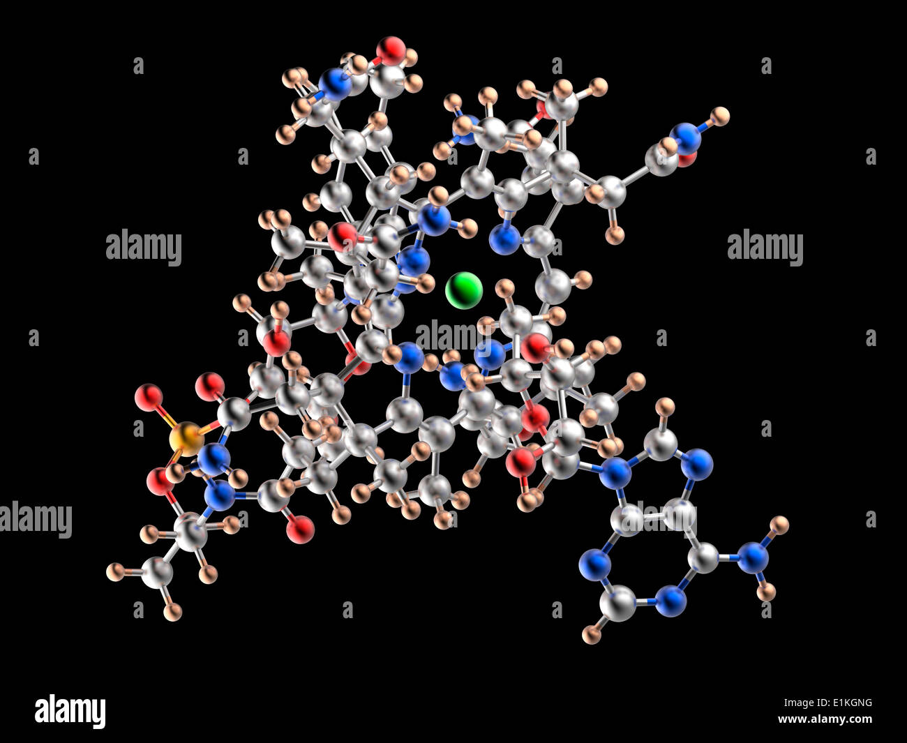 Vitamin B12 molecular model Vitamin B12(cobalamin) is an essential