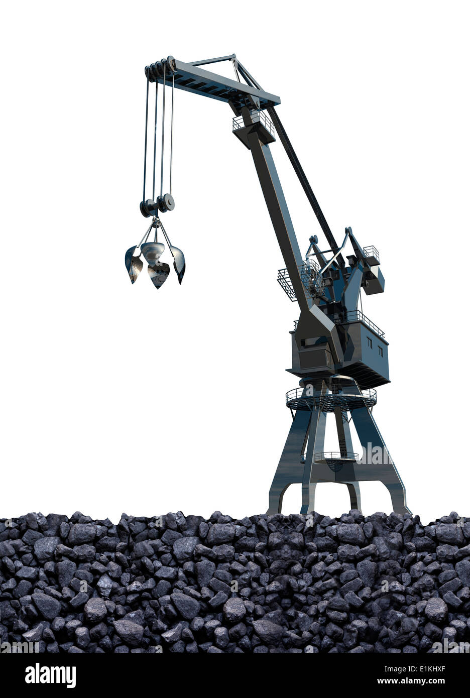 Artwork of coal mining Stock Photo - Alamy