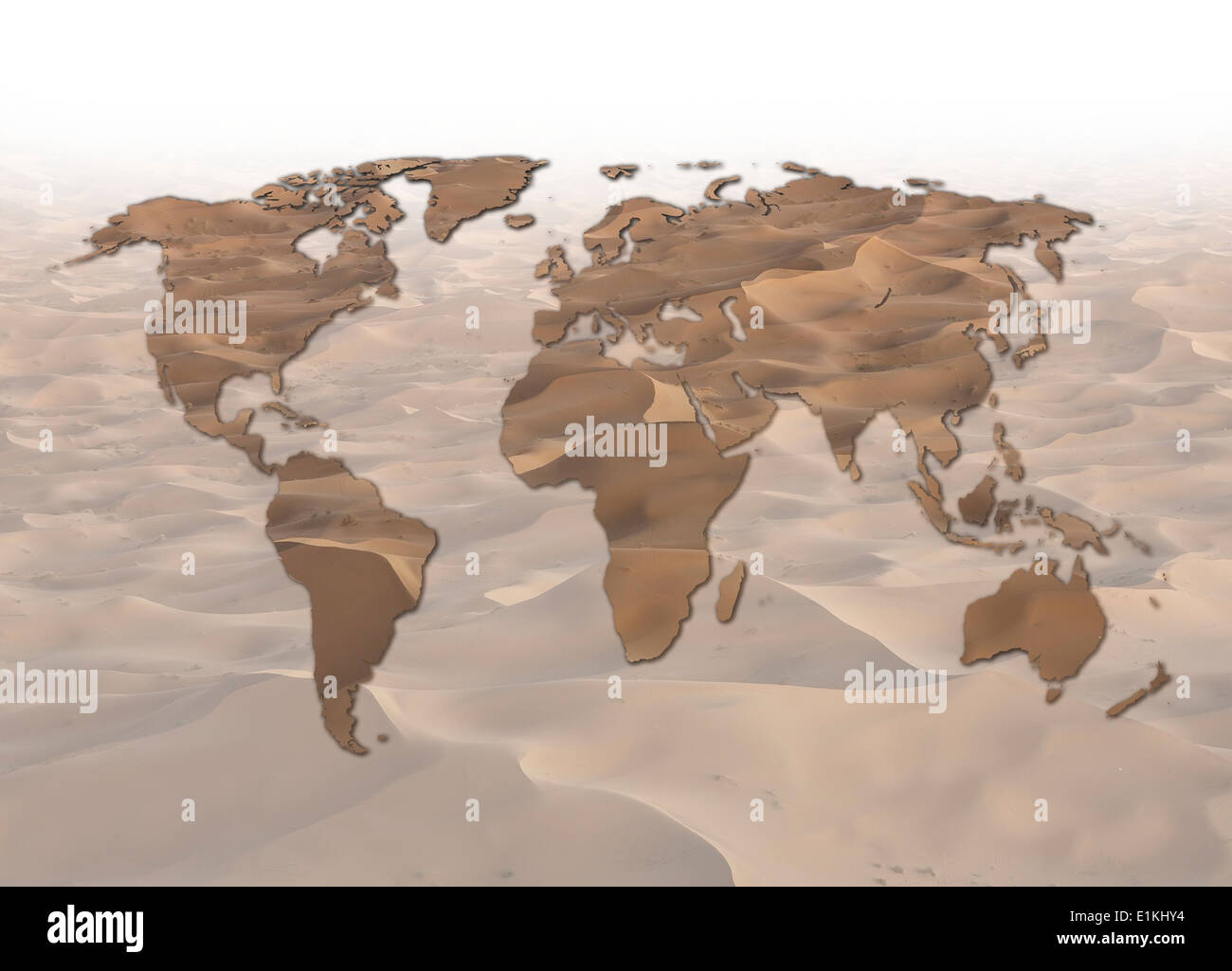 Global warming conceptual artwork. Stock Photo