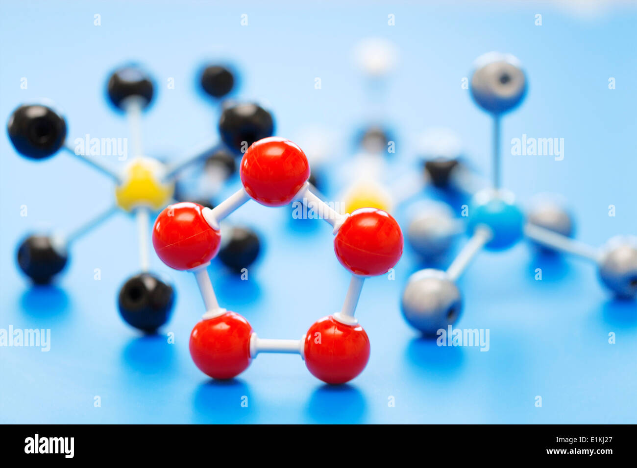 Molecular model close up Stock Photo - Alamy
