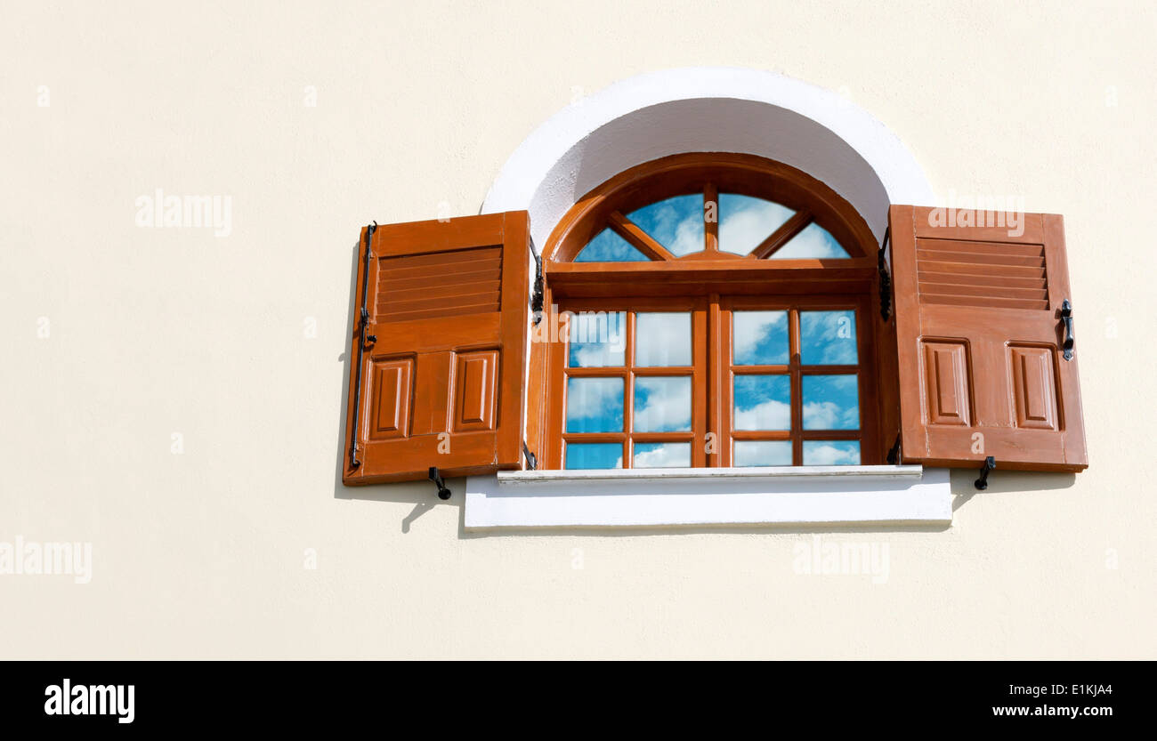 Window with open shutters Stock Photo Alamy