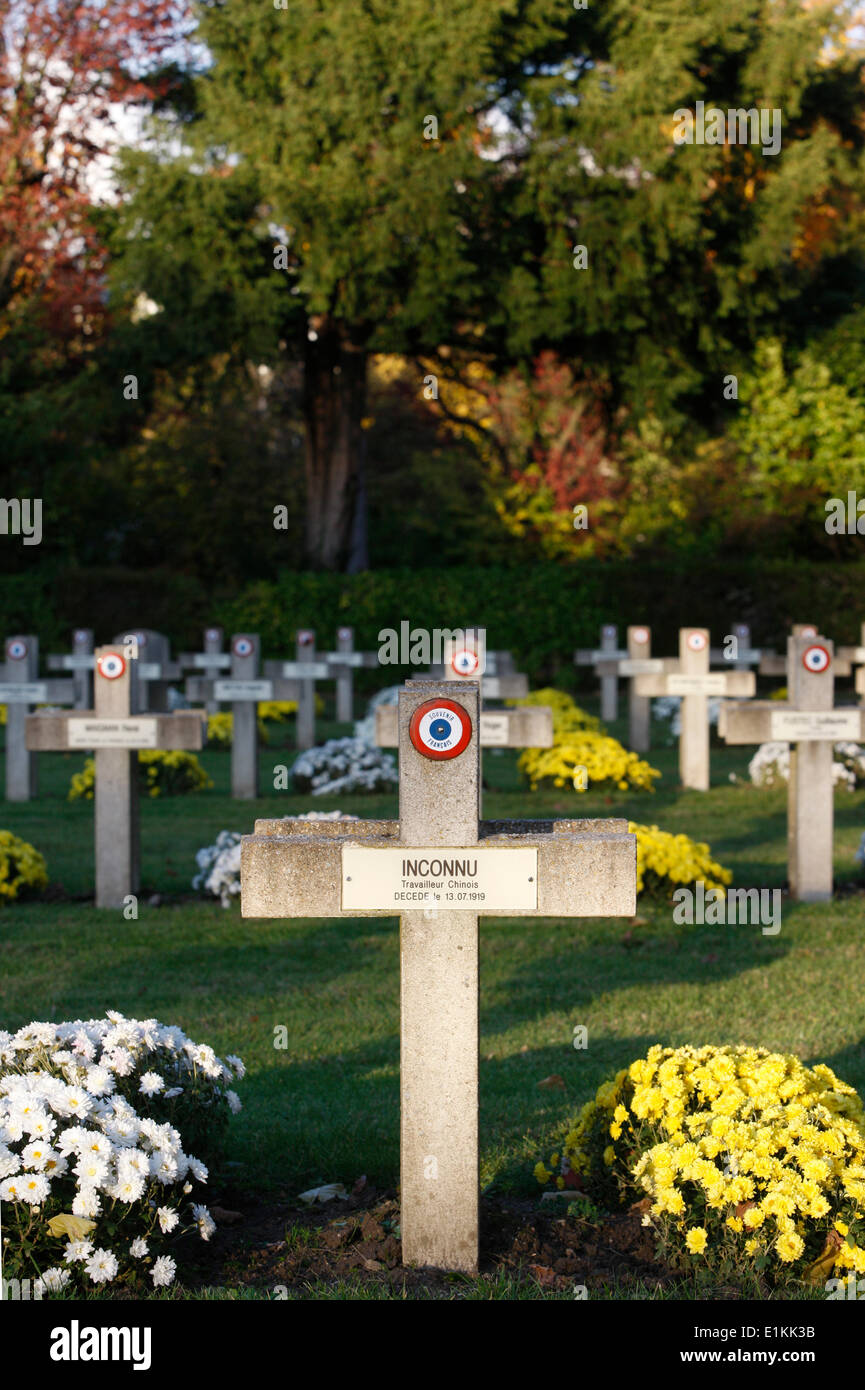 Unknown soldier's grave Stock Photo