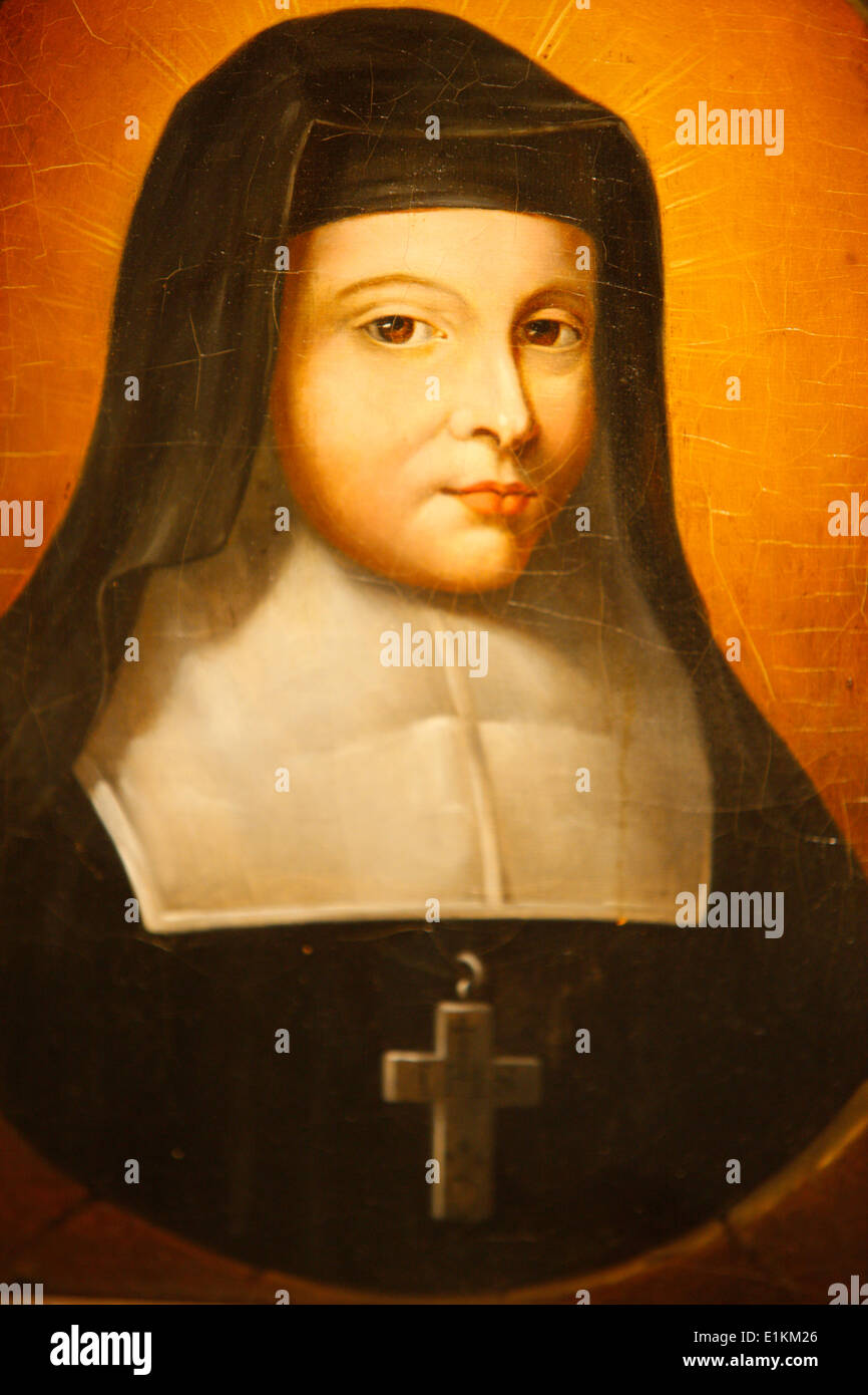 SainteJeanne de Chantal painting Stock Photo Alamy