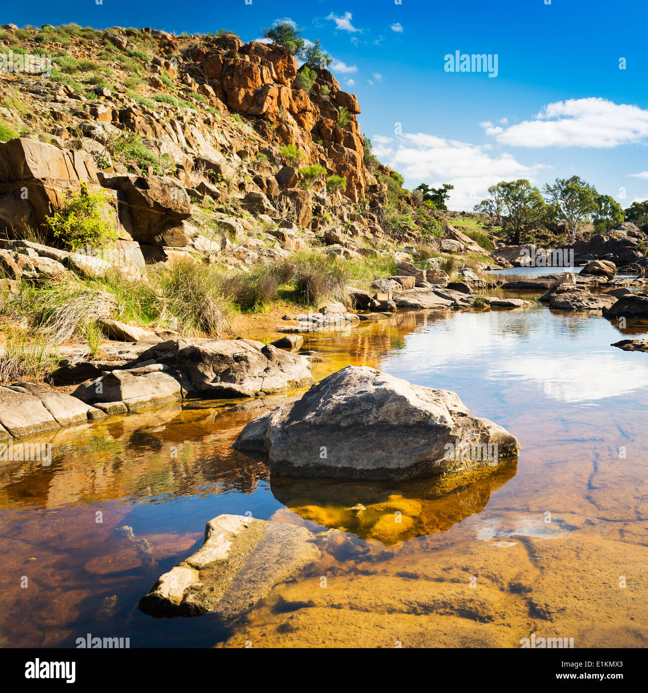 A beautiful oasis in rural outback Australia Stock Photo