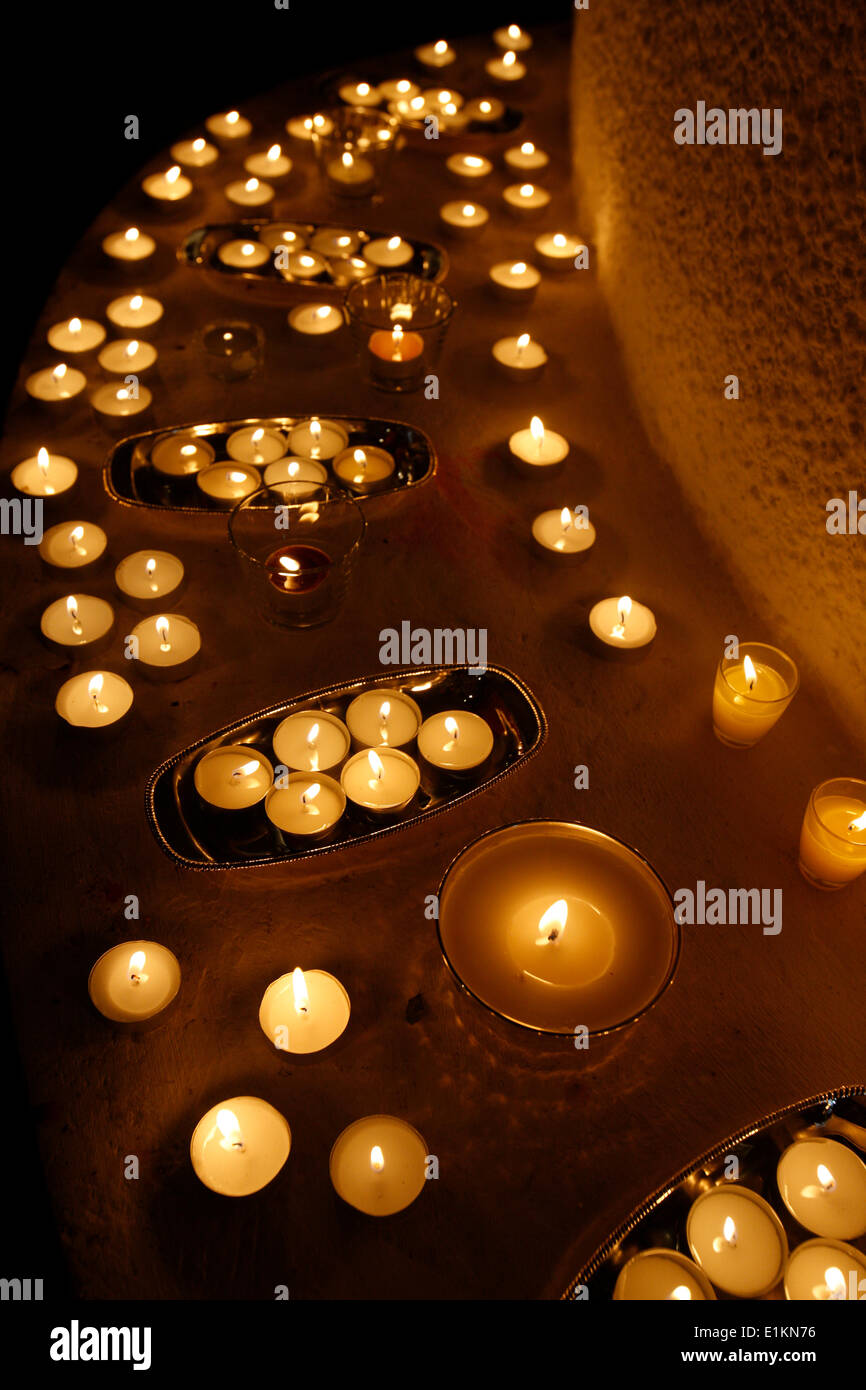 Candle offering for Wesak (Buddha's birthday, awakening & nirvana