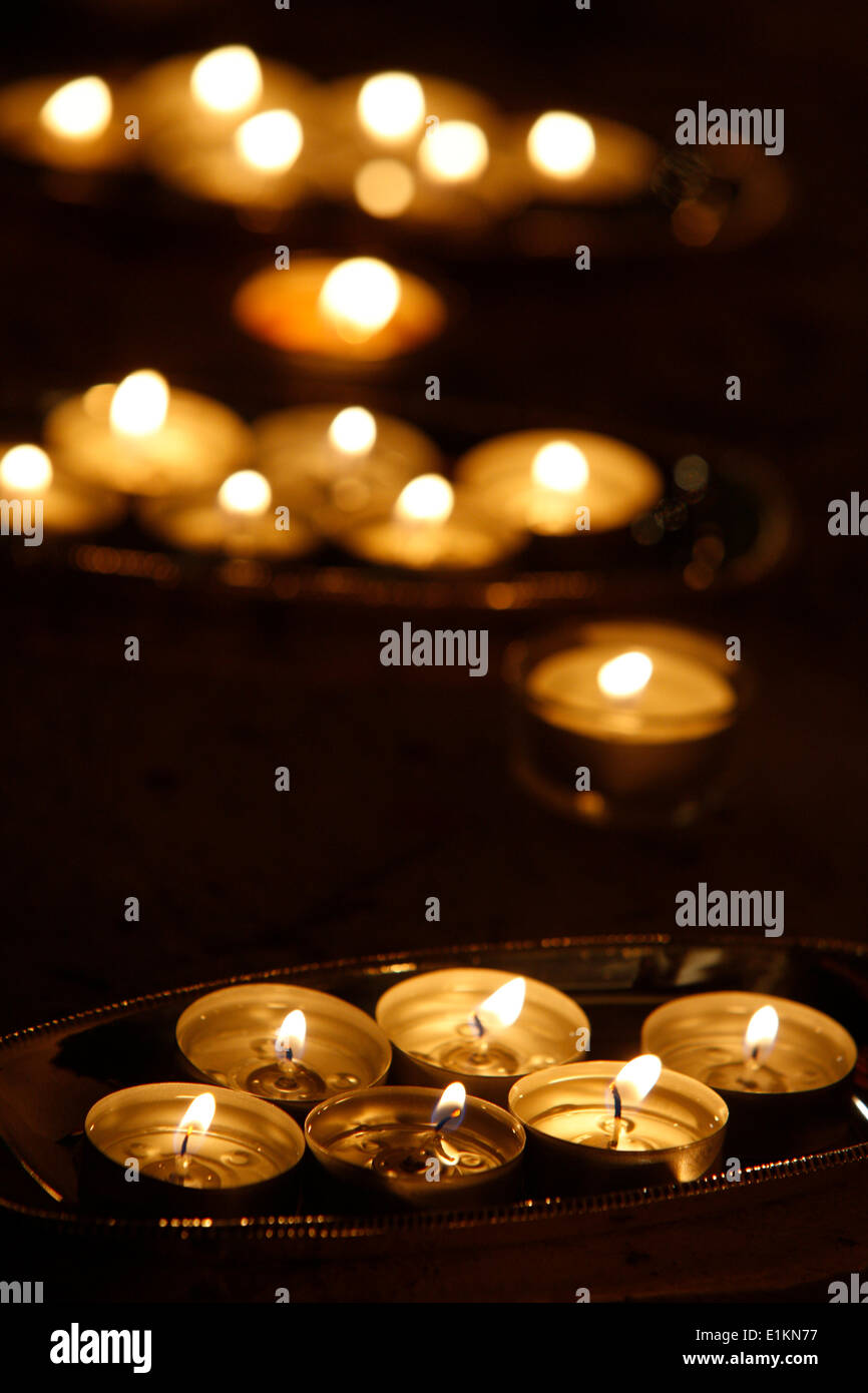 Candle offering for Wesak (Buddha's birthday, awakening & nirvana