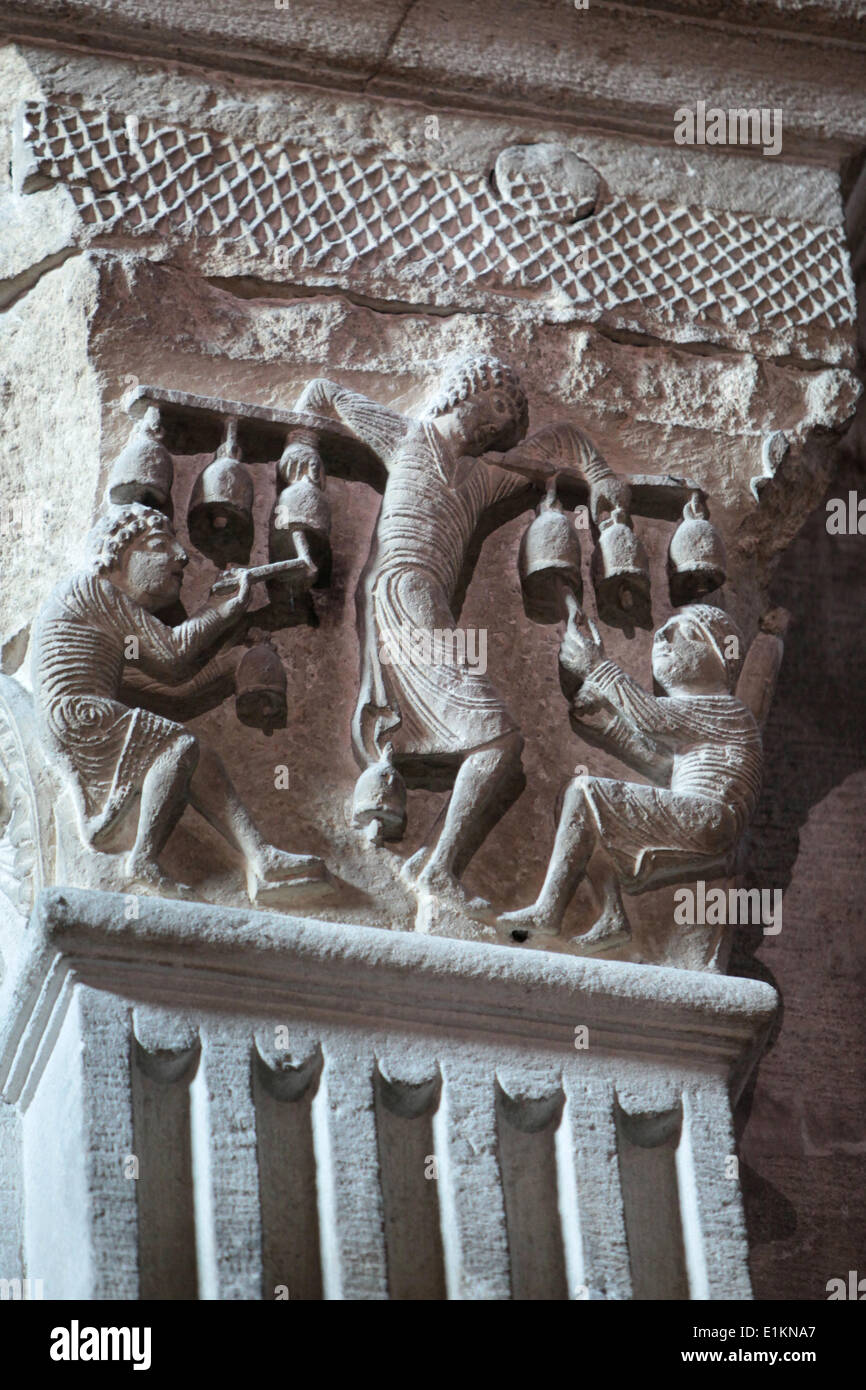 Saint Lazare Cathedral (Cathedral of St. Lazarus). Music Stock Photo