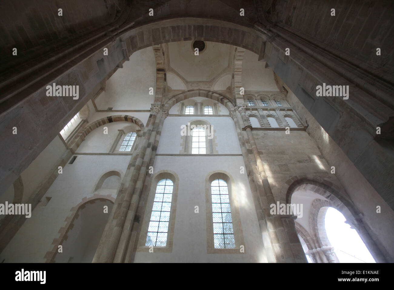 Cluny Abbey.  The transept. Stock Photo