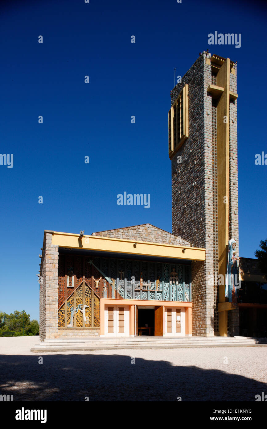 NotreDame de Consolation church designed by Raymond Vaillant Stock