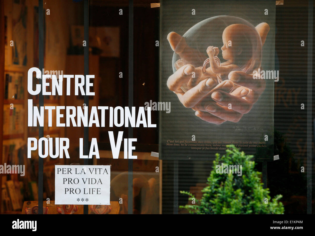 Pro Life center Stock Photo