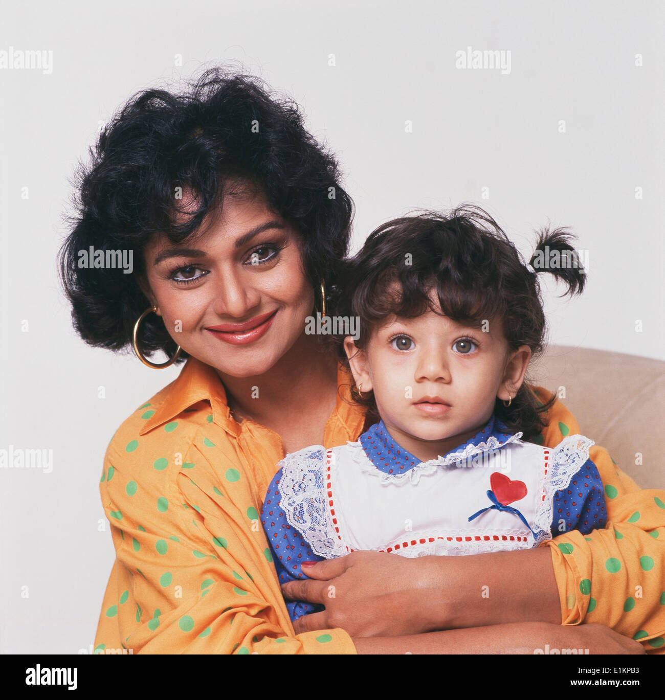 Portrait of Indian film actress Zareena Wahab with daughter Sana Stock  Photo - Alamy