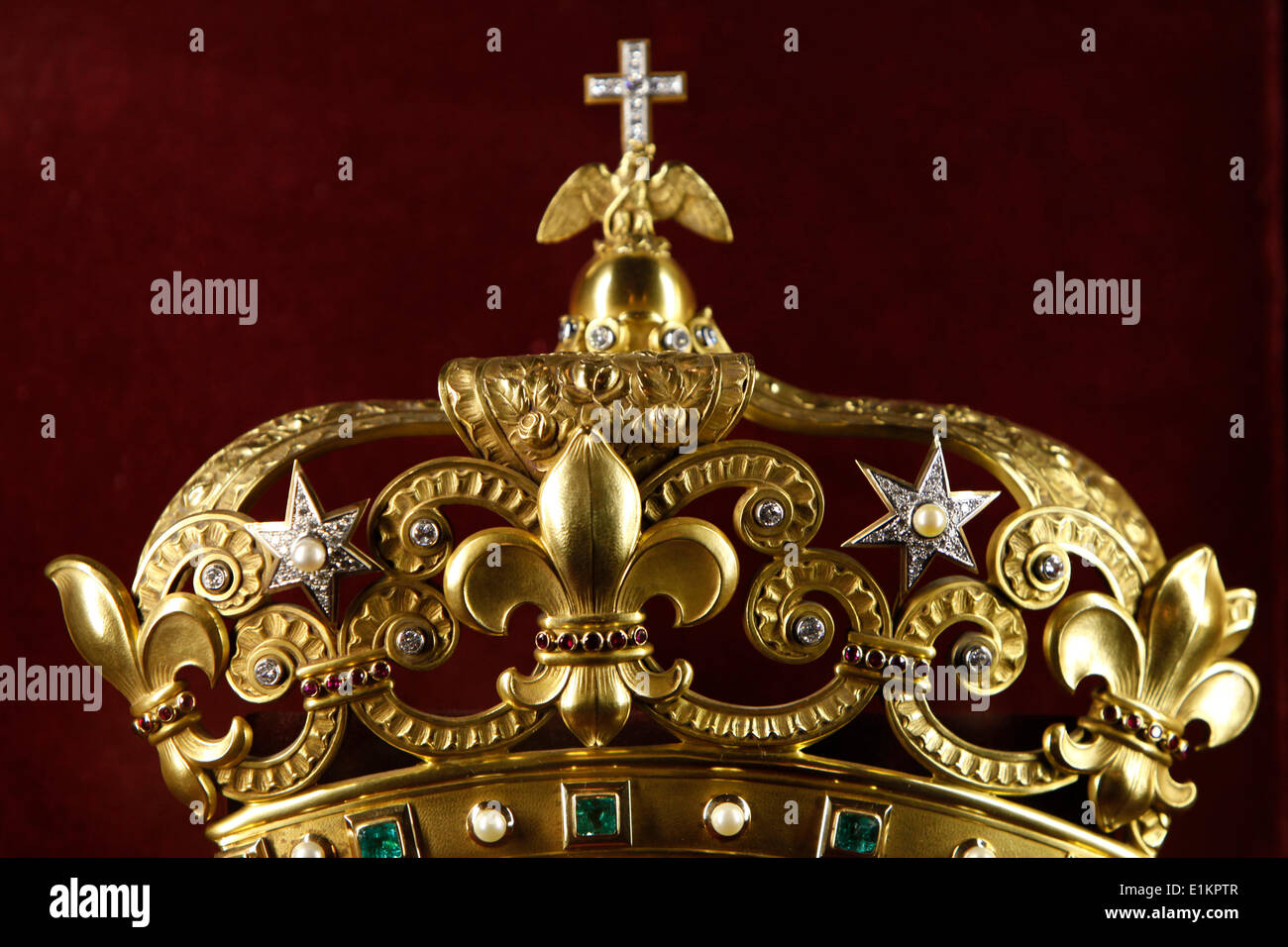 Mexican crown in Notre Dame de Paris cathedral Stock Photo