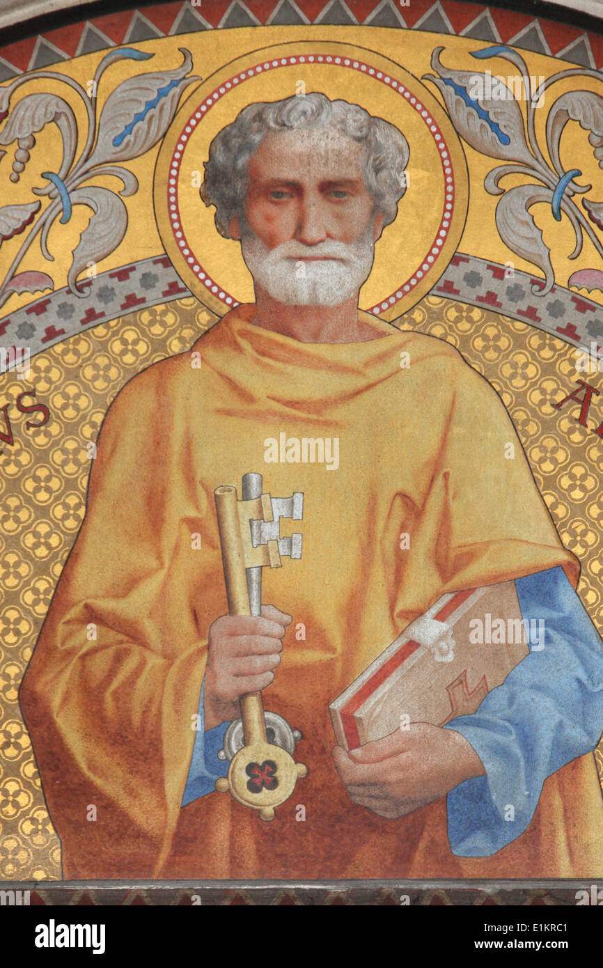 Apostle peter mosaic hi-res stock photography and images - Alamy