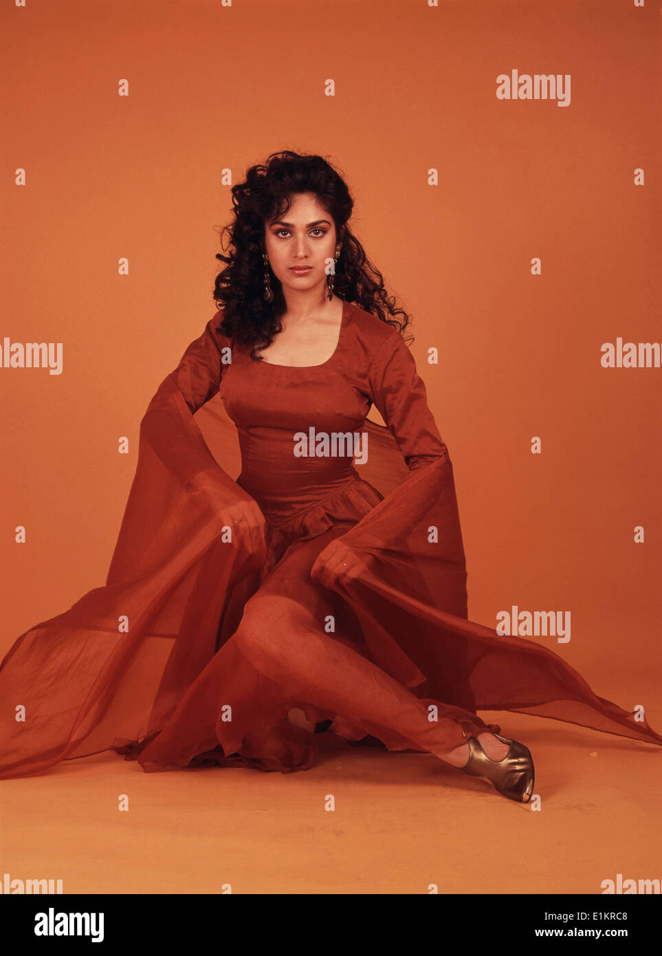 Portrait of Meenakshi Sheshadri Indian film actress Stock Photo - Alamy
