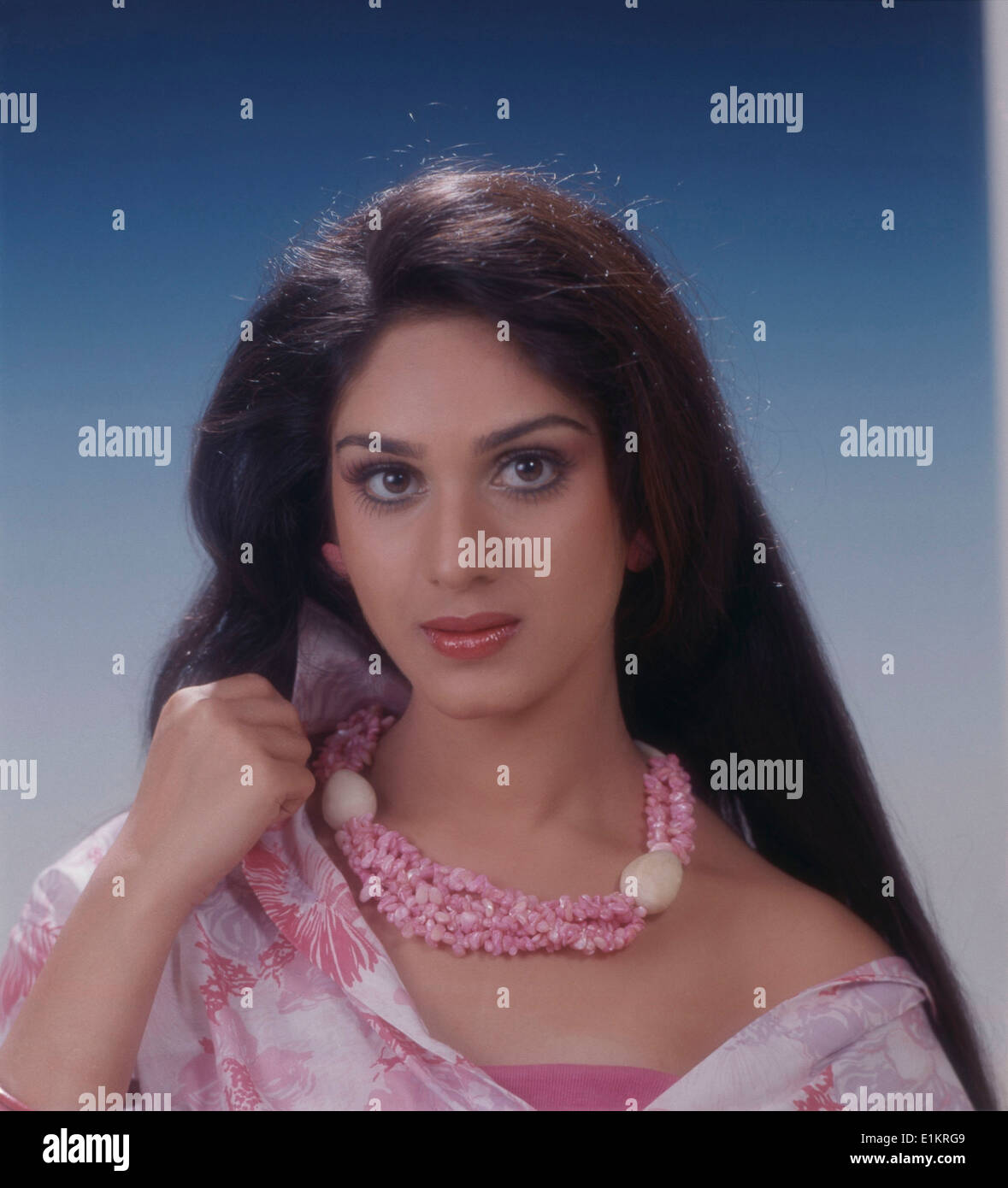 Portrait of Meenakshi Sheshadri Indian film actress Stock Photo - Alamy