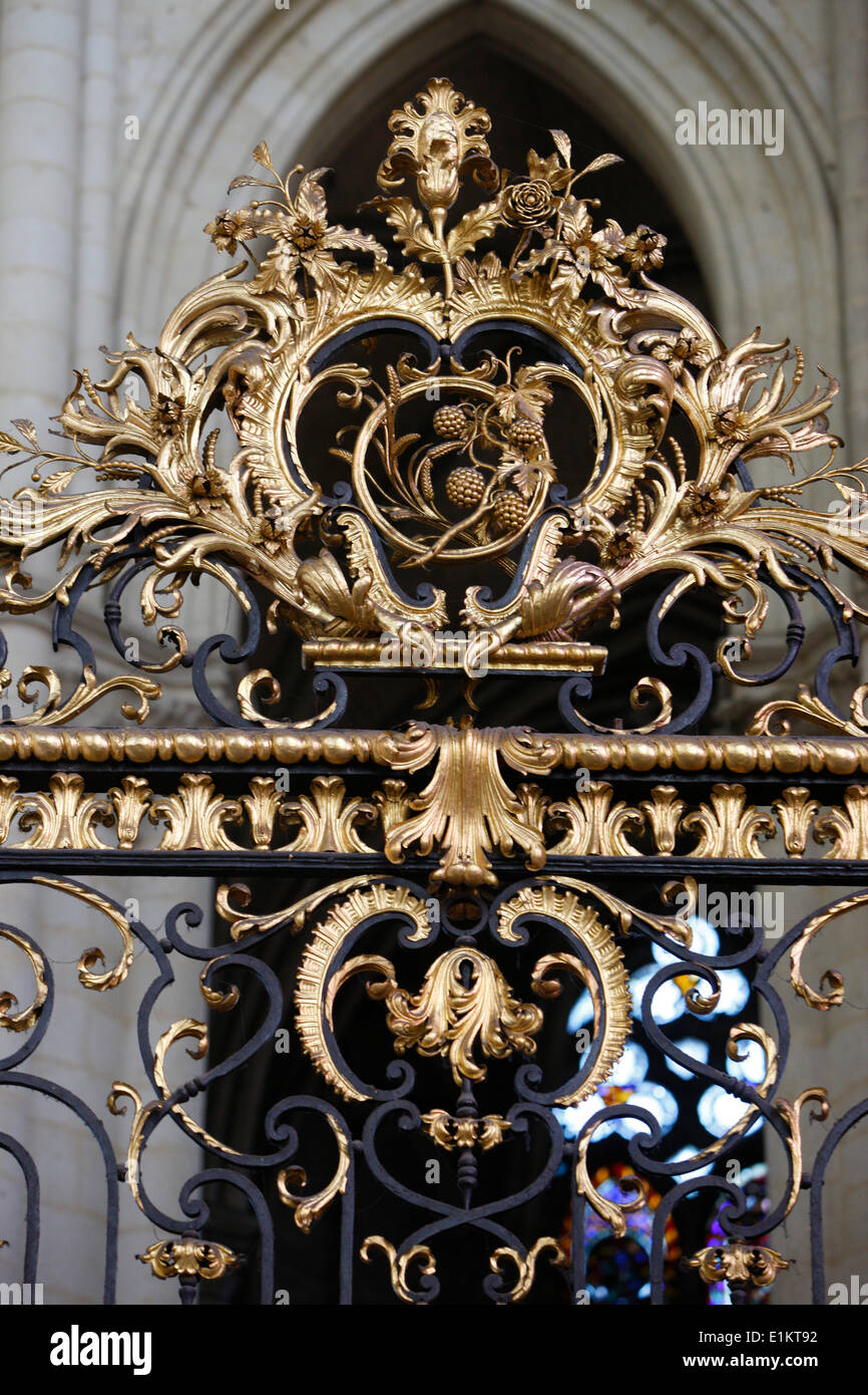Amiens cathedral chancel Stock Photo