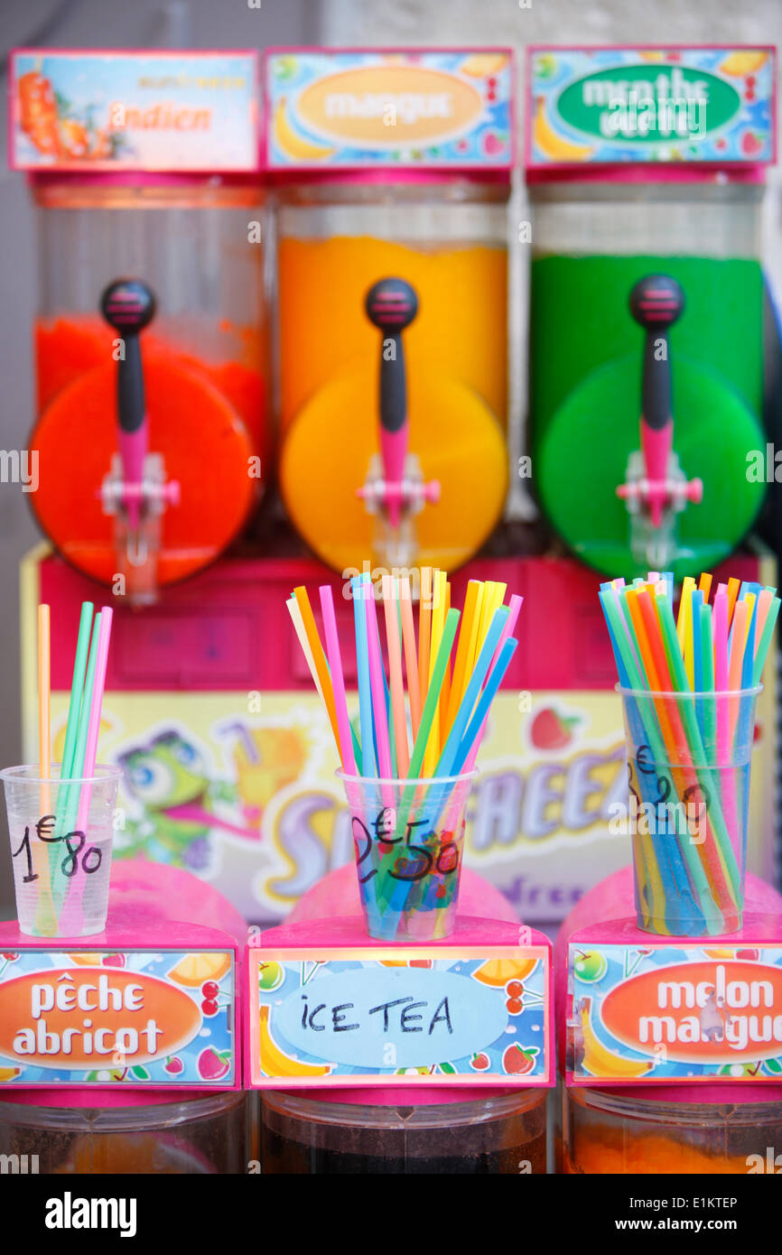 Drinks and straws Stock Photo