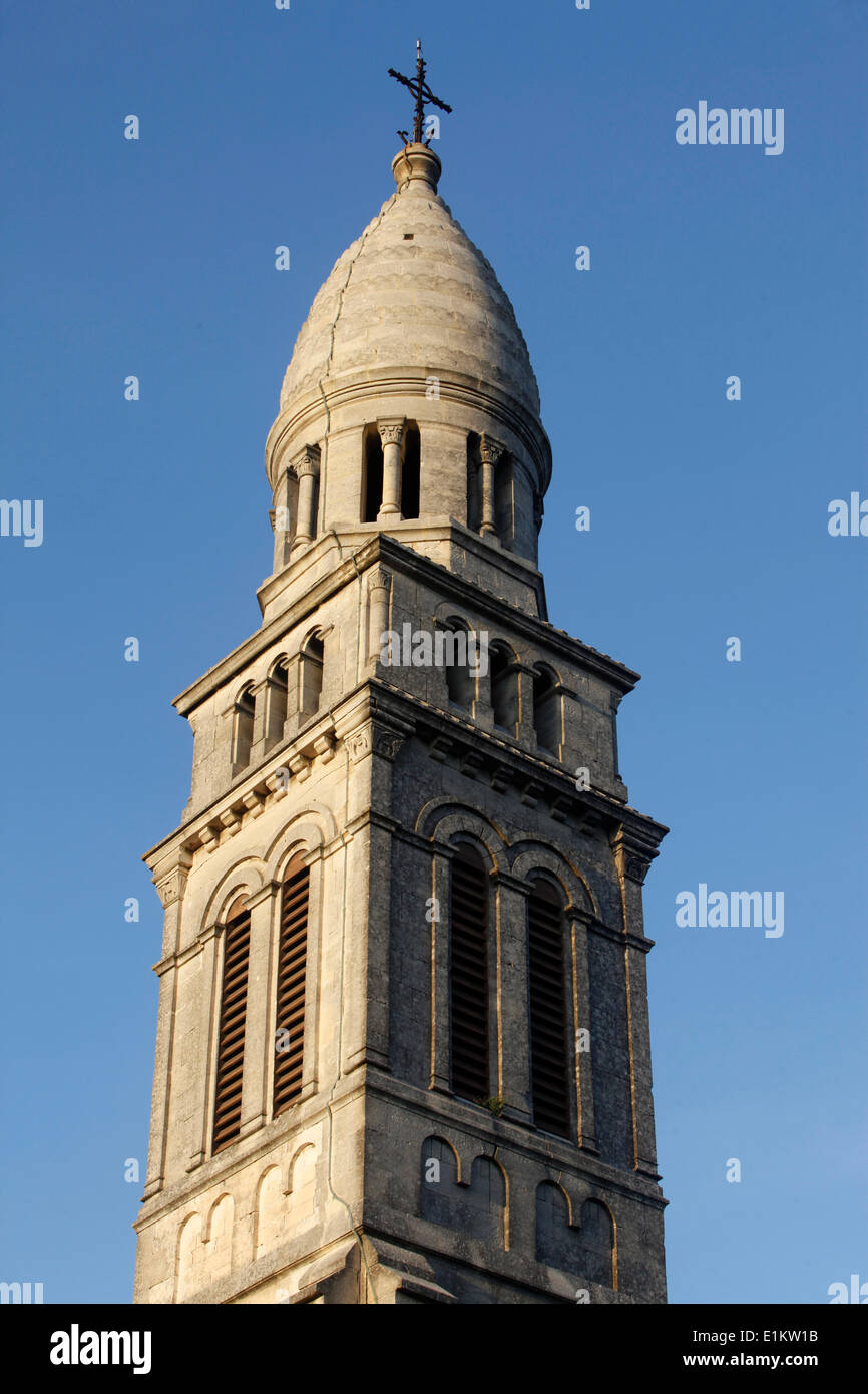 NotreDame de Beauregard church spire in Provence Stock Photo Alamy