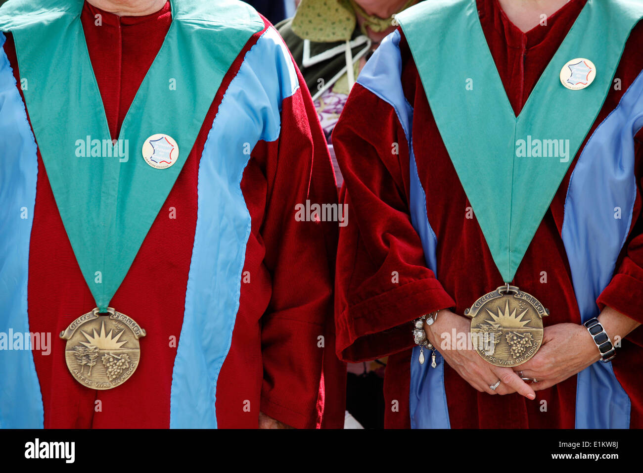 Members of a Medoc fraternity Stock Photo