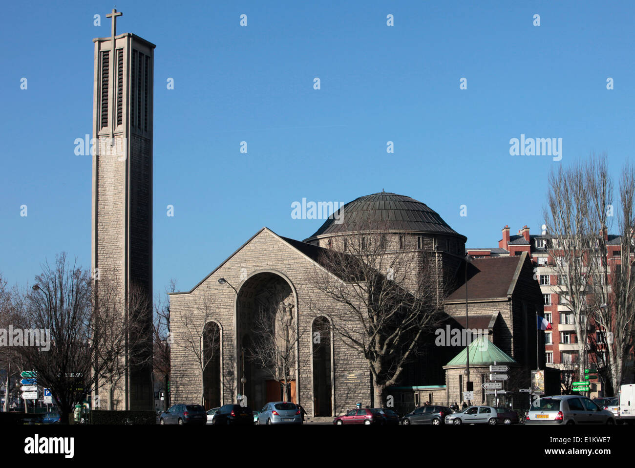 SainteJeannedeChantal church Stock Photo Alamy