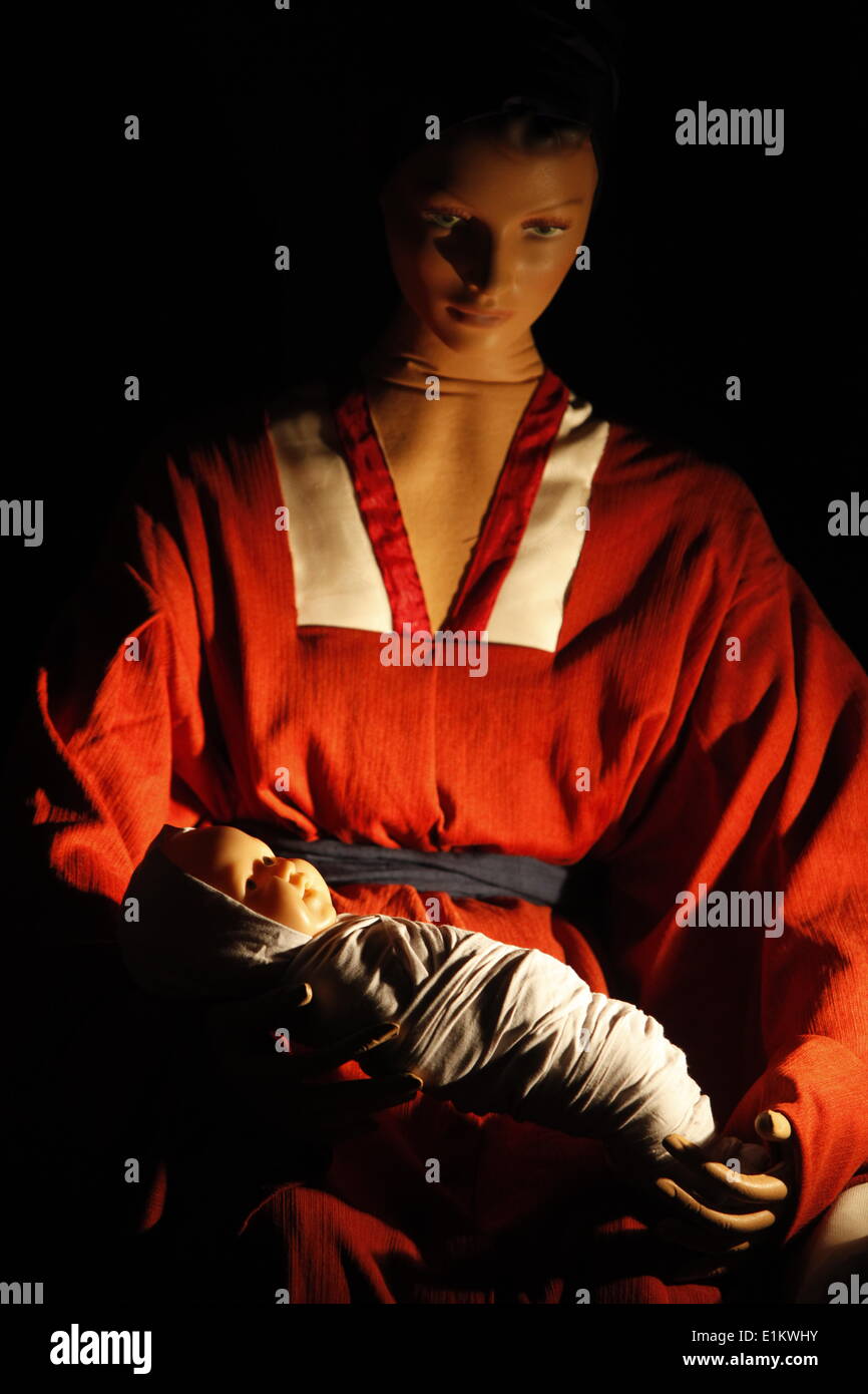 Nativity Scene People Church High Resolution Stock Photography and ...