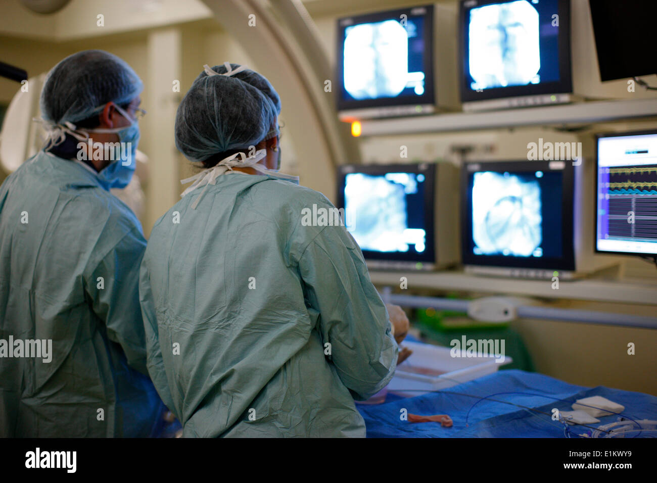 Cardiac surgery Stock Photo