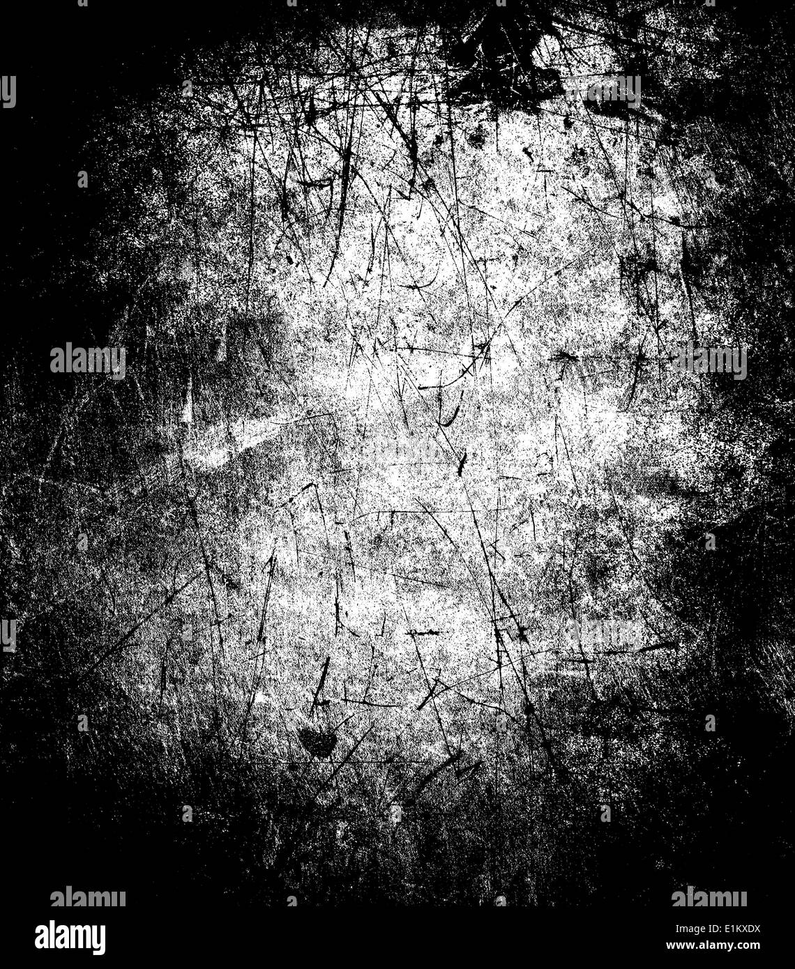 Grunge background with scratches in black and white Stock Photo