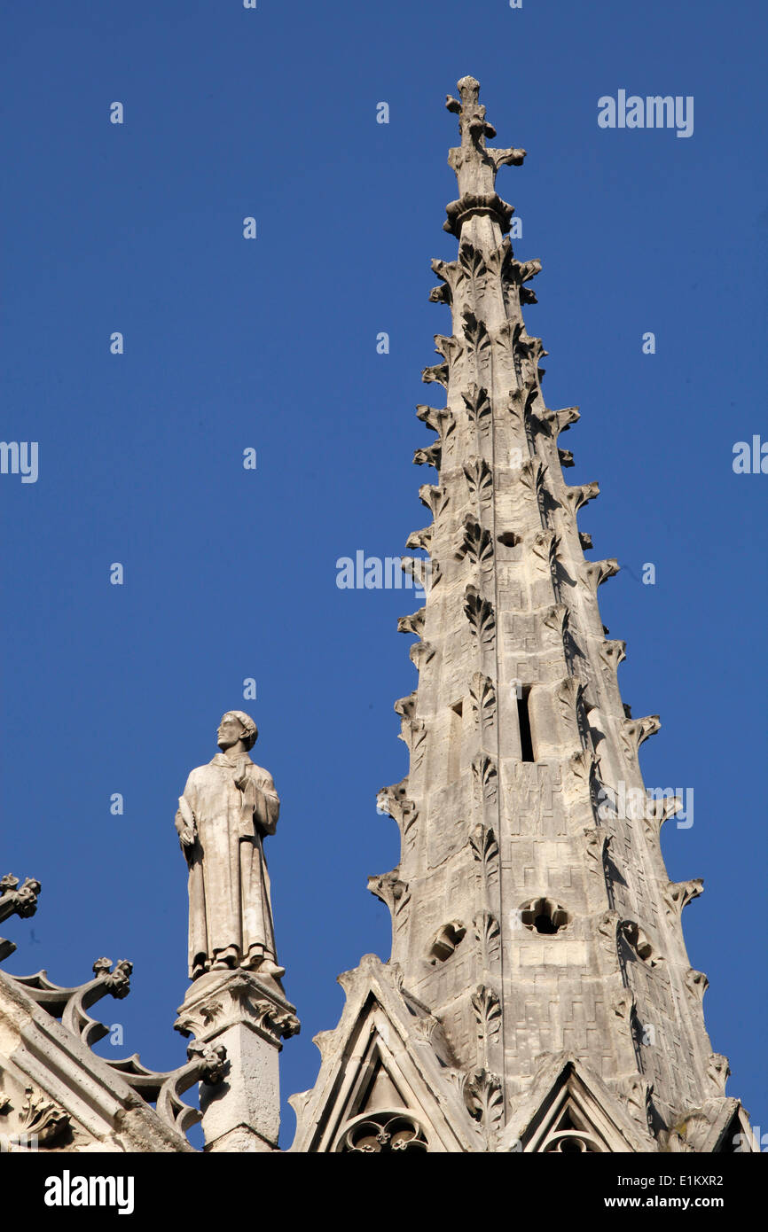 Notre Dame Cathedral spire Stock Photo