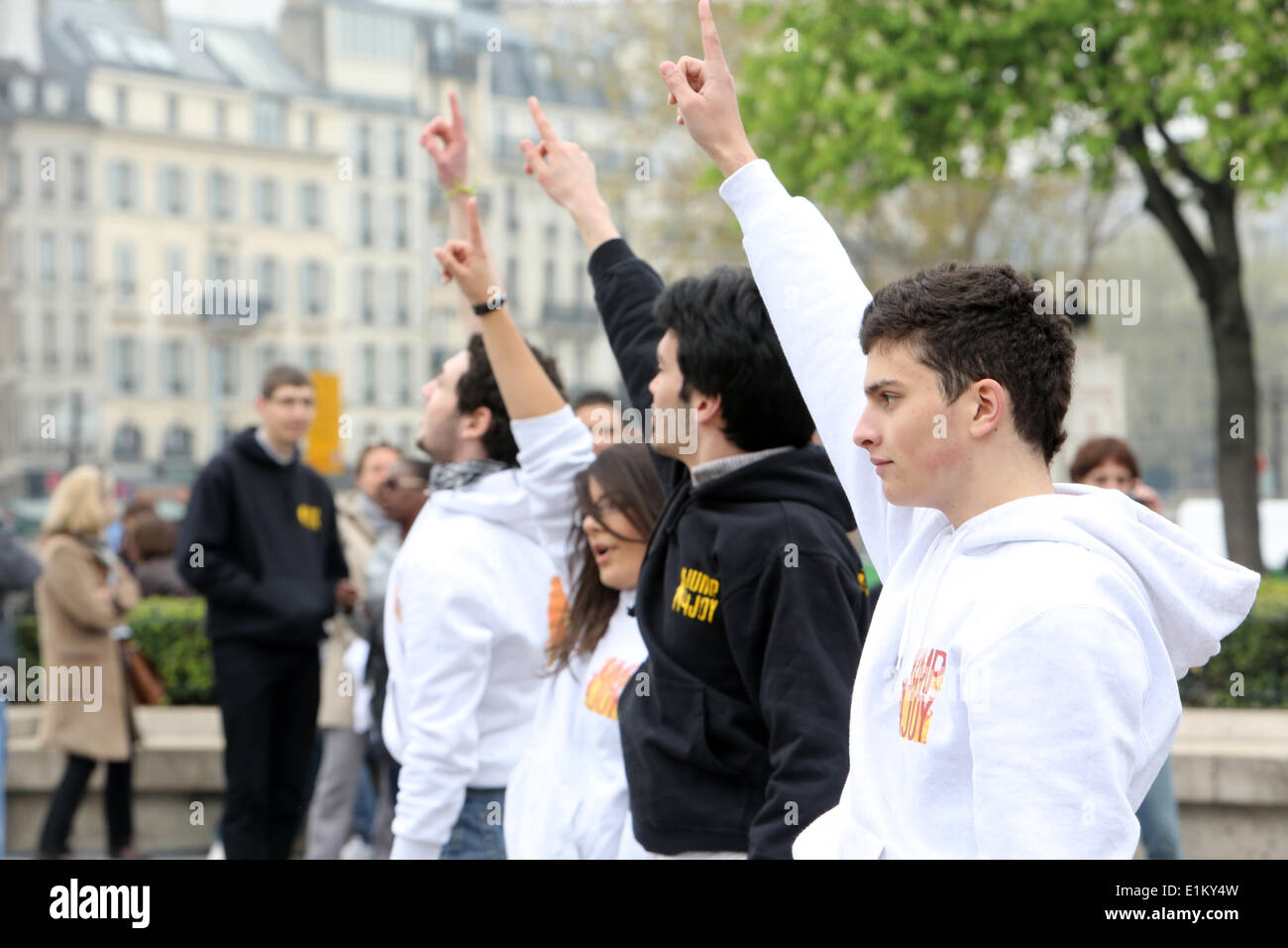 Young catholics Stock Photo