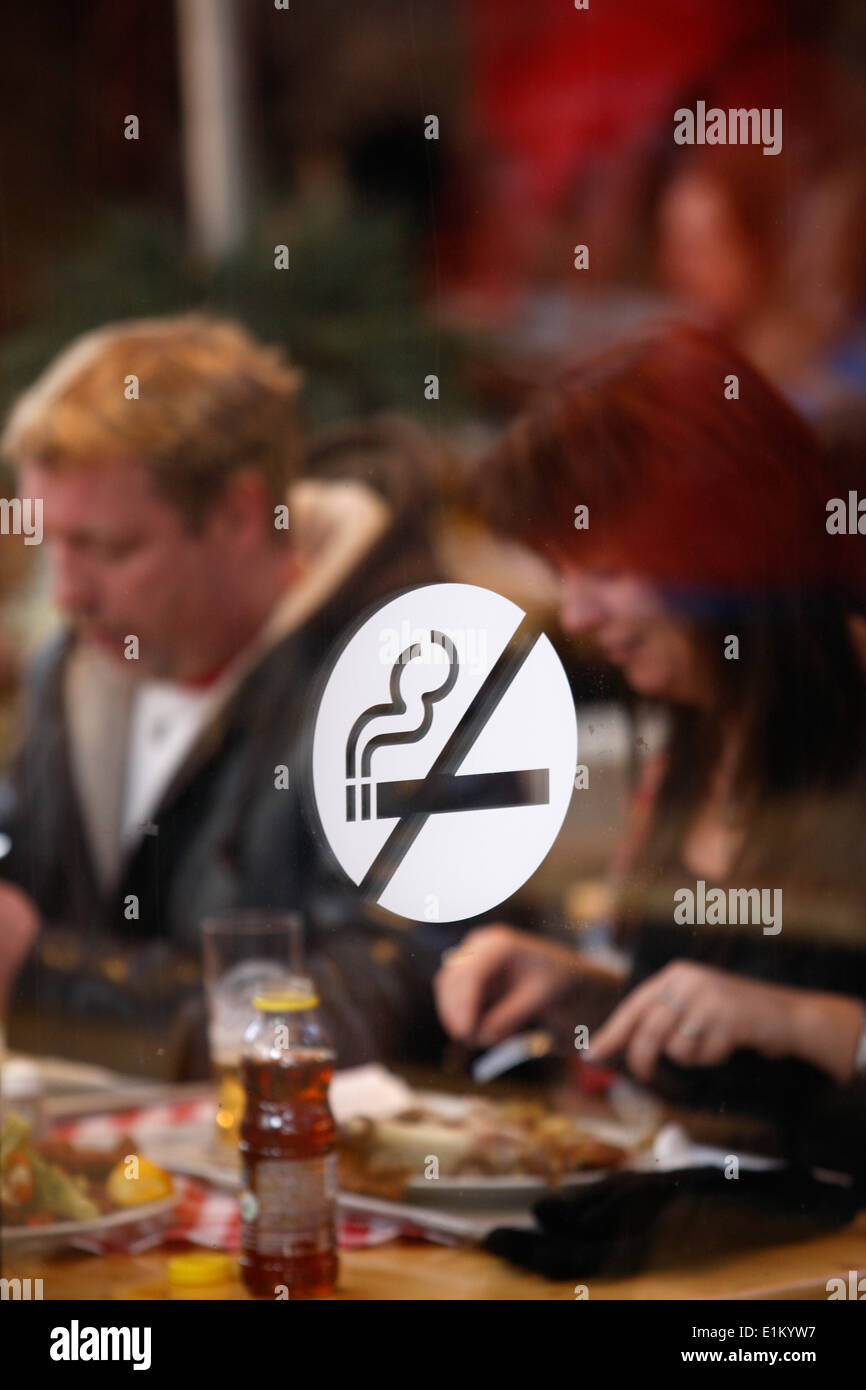 Smoke-free area Stock Photo