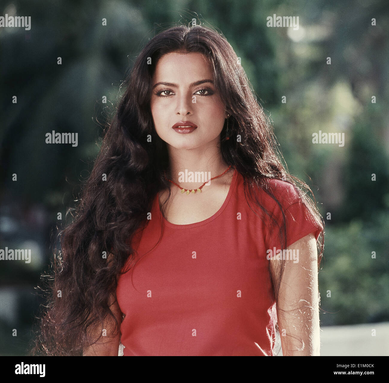 Rekha Indian Bollywood Hindi movie film actress India Asia Stock Photo
