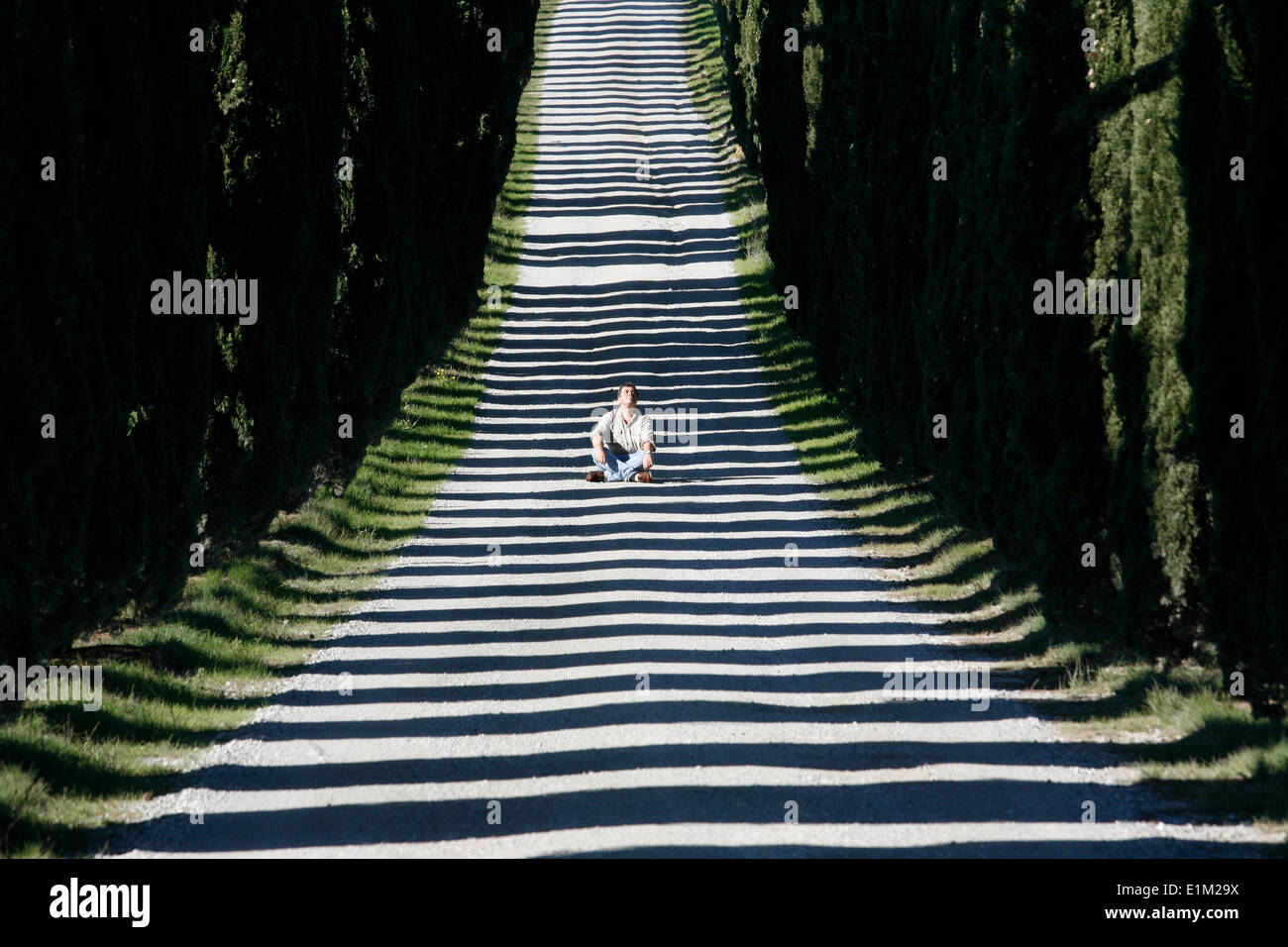 Outdoor spirituality Stock Photo
